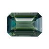 3.01 Blue Green Sapphire Emerald 9.3 x 6.4 mm