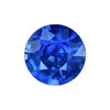 1.38 Carat Natural Blue Sapphire Round Cut with Vivid Blue Color for Fine Jewelry - $3,264