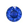 1.63 Carat Vivid Blue Round Cut Blue Sapphire for Luxury Custom Jewelry, Natural Loose Stone - $4,206