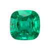2.13 Green Emerald Cushion 7.65 x 7.6 x 5.67 mm