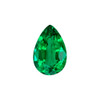 0.46 Green Emerald Pear 6.1 x 4 mm