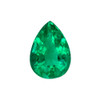 0.65 Green Emerald Pear 7.1 x 5.1 mm