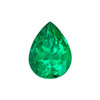 0.68 Green Emerald Pear 6.9 x 5.1 mm