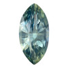 2.32 Carat Vivid Open Seafoam Blue Green Sapphire Gem, Marquise Cut, 12.3 x 6 mm