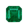 1.76 Carat Vivid Rich Green Emerald Gem, Asscher Cut, 7 x 7 mm