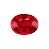 1.17 Carat Vivid Rich Open Red Ruby Gemstone, Oval Shape, 6.9 x 5.2 mm