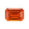 2.11 Carat Vivid Rich Sunkist Orange Sapphire Gem, Octagon Cut, 8.15 x 5.57 x 4.45 mm, GIA Cert