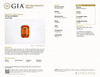2.11 Carat Vivid Rich Sunkist Orange Sapphire Gem, Octagon Cut, 8.15 x 5.57 x 4.45 mm, GIA Cert