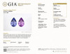 2.01 Carat Vivid Lavender Purple Unheated Sapphire Gem, Pear Cut, 9.62 x 6.5 x 4.42 mm, GIA Cert