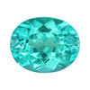 2.85 Carat Excellent Buy Vivid Open Neony Teal Tourmaline Gem, Oval Cut, 10.1 x 8.1 mm