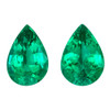 1.31 Carats Matched Vivid Rich Green Emerald Gems, Pear Shape,7.1 x 5 mm - $5,296