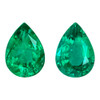 1.44 Carats Matched Vivid Green Emerald Gems, Pear Shape,7 x 5 mm - $3,220