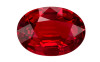 1.55 Carat Vivid Pigeons Blood Red Ruby Gemstone, Oval Shape, 8.16 x 5.88 x 3.66 mm, GRS Cert