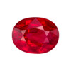 2.07 Carat Vivid Open Pure Red Ruby Gemstone, Oval Shape, 8.31 x 6.44 x 4.32 mm, GRS Cert