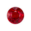 1.74 Carat Vivid Open Rich Red Ruby Gemstone, Round Shape, 6.76 x 6.74 x 4.42 mm, GRS Cert
