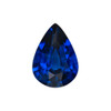 0.70 Carat Vivid Royal Blue Sapphire Gem, Pear Shape, 6.9 x 4.9 mm | $1,174