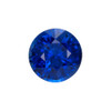 0.95 Carat Vivid Royal Blue Sapphire Gem, Round Shape, 5.7 mm | $1,798