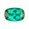 1.53 Carat Vivid Open Teal Blue Green Tourmaline Gemstone, Cushion 8.9 x 6 mm