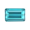 1.74 Carat Vivid Open Seafoam Blue Tourmaline Gemstone, Octagon Cut, 8.6 x 5.5 mm