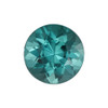 1.41 Carat Vivid Open Teal Blue Tourmaline Gemstone, Round Shape, 7.0 mm