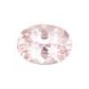 1.13 Carat Vivid Light Pure Pink Peach Morganite Gemstone, Oval Shape, 7.9 x 5.8 mm