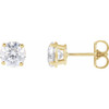 14 Karat Yellow Gold 0.50 Carat Diamond Earrings....................