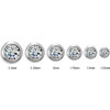 14K Yellow .03 CT Natural Diamond Micro Bezel Single Stud Earring