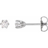 Platinum 1/5 CTW Natural Diamond Stud Earrings..