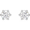 14K White 1/2 CTW Natural Diamond Stud Earrings.