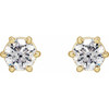 14K Yellow 1/2 CTW Natural Diamond Stud Earrings.