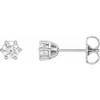 14K White 1/2 CTW Natural Diamond Stud Earrings..