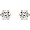 14K Yellow 1 CTW Natural Diamond Stud Earrings..