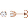14K Rose 1 CTW Natural Diamond Stud Earrings..