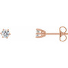 14K Rose 1/4 CTW Lab-Grown Diamond Earrings