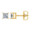 14 Karat Yellow Gold 1 Carat Diamond Earrings...