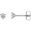 14 Karat White Gold 0.25 Carat Diamond Stud Earrings.