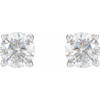 White Diamond Earrings in 14 Karat White Gold 0.50 Carat Diamond Earrings..........