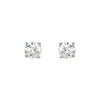 White Diamond Earrings in 14 Karat White Gold 3/4 Carat Diamond Stud Earrings.
