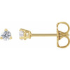 14K Yellow 1/6 CTW Lab-Grown Diamond Stud Earrings