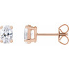 14K Rose 3/4 CTW Lab-Grown Diamond Stud Earrings