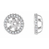 14K White 1/5 CTW Lab Grown Diamond Earrings Jacket