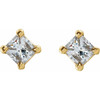 14K Yellow 5/8 CTW Natural Diamond Earrings