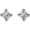 14K White 1/2 CTW Natural Diamond Earrings