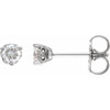 Round 1/5 CTW Lab-Grown Diamond Infinity-Inspired Earrings