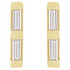 14K Yellow .08 CTW Natural Diamond Bar Earrings