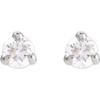 Platinum 1/8 CTW Natural Diamond Earrings