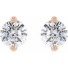 14K Rose 1/3 CTW Natural Diamond 2-Prong Stud Earrings