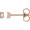 14K Rose .05 CTW Natural Diamond Stud Earrings