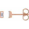 14K Rose 1/8 CTW Natural Diamond Stud Earrings