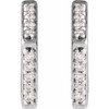 Platinum .07 CTW Natural Diamond Geometric Earrings